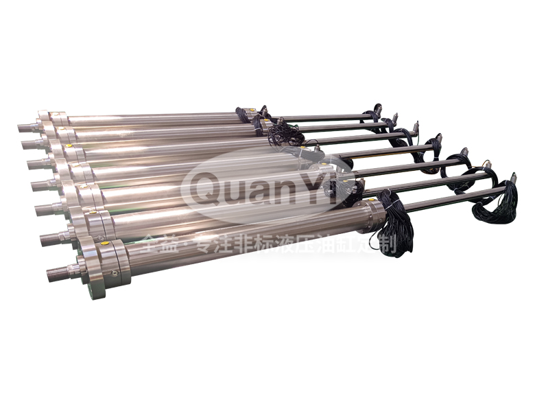 不銹鋼雙出桿液壓油缸|水閘閥門專用|帶接近開關(guān)|耐腐蝕